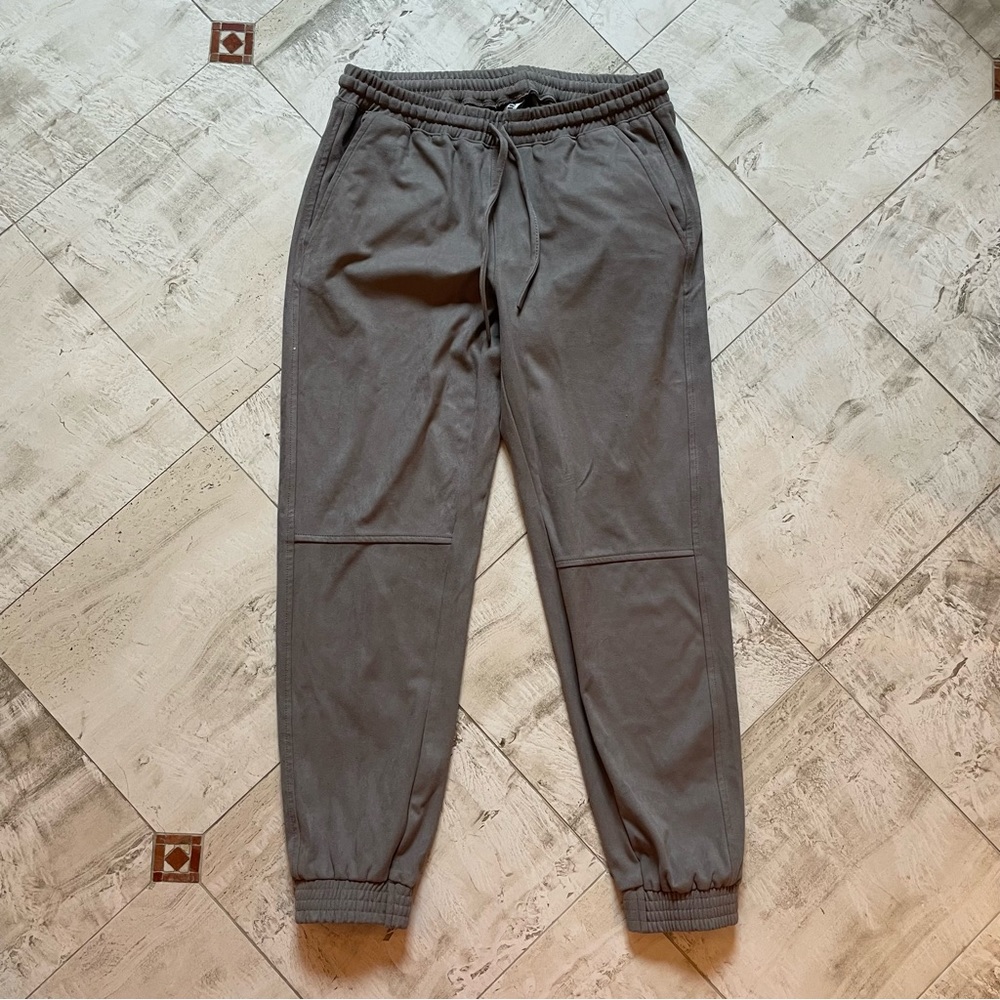 Zara taupe suede jogger